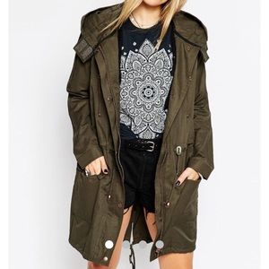 ASOS coated canvas utility jacket